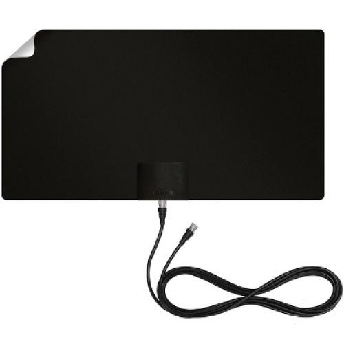 Mohu Leaf Supreme Pro Amplified Paper-Thin Indoor HDTV Antenna, with 12-Ft. Cable & Signal Indicator