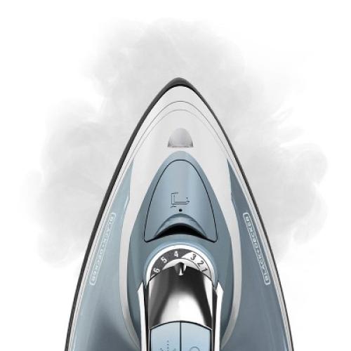 BLACK DECKER Steam Iron Retractable Cord Gray