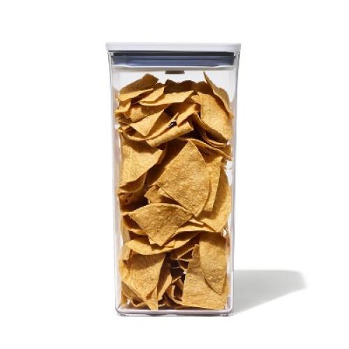 OXO POP 6qt Plastic Big Square Airtight Food Storage Container White