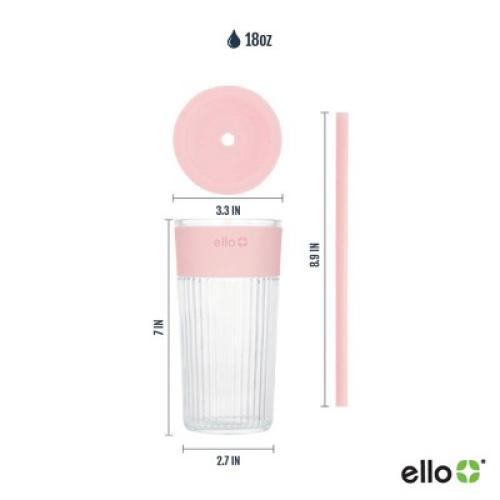 Ello Ava 18oz  Tumbler Pink