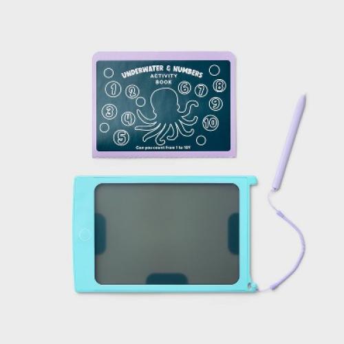 See Through Drawing Pad - Mint - Gigglescape&ABS Material, Enhances Fine Motor Skills, Doodle Mats & Boards
