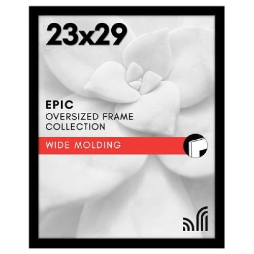 Americanflat 23x29 Poster Frame with Polished Plexiglass, Epic Collection, Gallery Wall Frames with Engineered Wood, Black