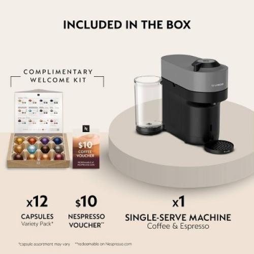 Nespresso Vertuo Pop  Combination Espresso and Coffee Maker Longhi Beige