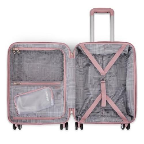 American Tourister Open Front Hardside Carry On Spinner Suitcase - Cosmetic Pink‼️light dirt gently used‼️