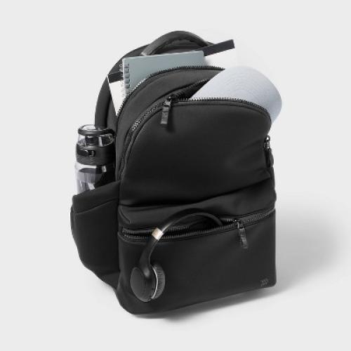 Faux Neoprene; Backpack Black - All In Motion