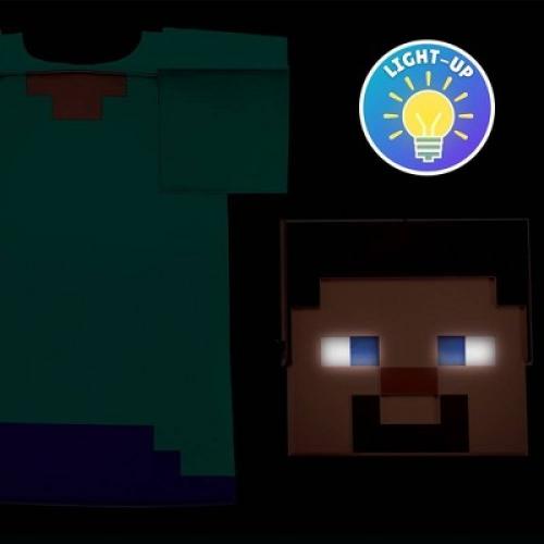 Kids' Mojang Minecraft Steve Light Up Halloween  Costume Accessory Kit One Size Fits Most