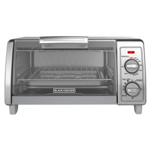 BLACK DECKER 4 Slice Toaster Oven - Silver - TO1700SG❗MAY HAVE MISSING PIECES/NEEDS CLEANING❗