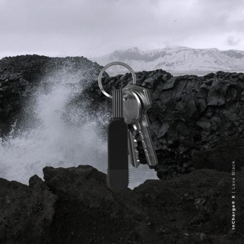 inCharge X - The 100W Swiss Army Knife of Cables, Portable Keyring Compatible with Apple iPhone/USB/USB-C/Micro USB Cable (Black)