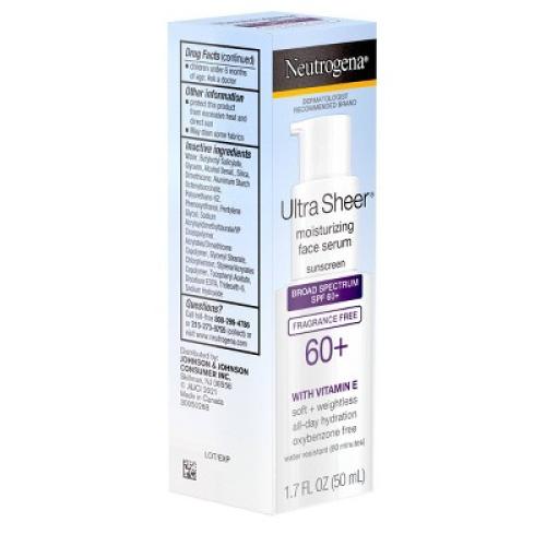 Neutrogena Ultra Sheer Moisturizing Sunscreen - SPF 60  - 1.7oz