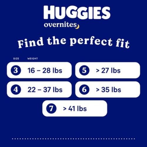 Huggies Disposable Overnight Diapers - Size 6 - 84ct