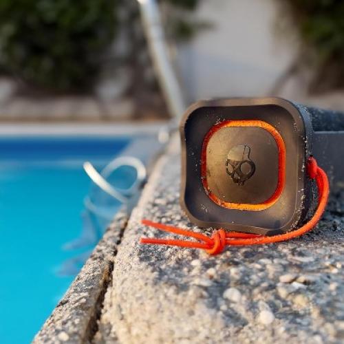 Skullcandy Terrain Wireless Bluetooth Speaker - IPX7 Waterproof Portable Speaker, 14 Hour Battery, Nylon Wrist Wrap, & True Wireless Stereo