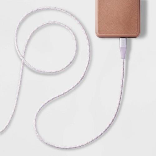6' USB-C to USB-C Braided Cable - heyday™ Soft Purple