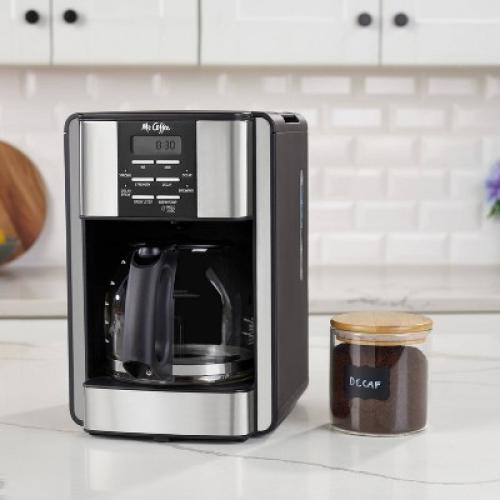 Mr. Coffee 12-Cup Programable Coffee Maker Black/Stainless Steel