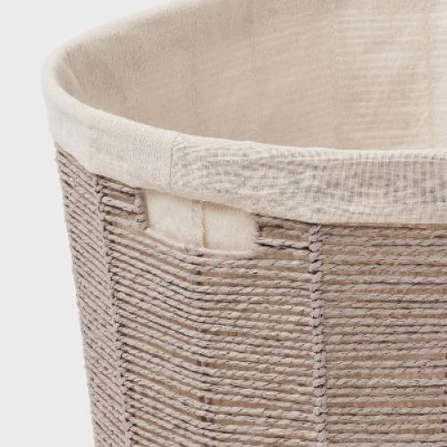 Twisted Paper Rope Oval Laundry Basket - Brightroom™