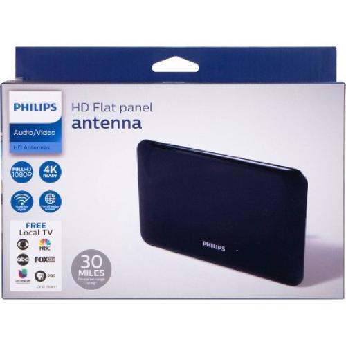 Philips Flat Panel HD Passive Antenna - Black