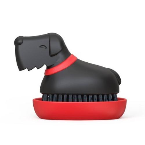 Ototo Holiday Gift Plastic Oscar Dog Dish Brush Kitchen Scrub