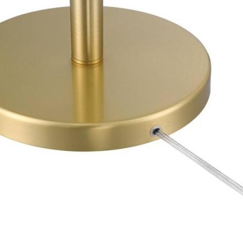 360 Lighting Kelowna Mid Century Modern 67 Tall Standing Floor Lamp Skinny Tree 3-Light Gold Metal Antique Brass Finish Living Room Globe White Shade