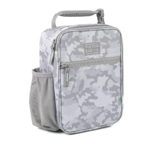 Fulton Bag Co. Upright Lunch Bag - Gray Camo: BPA-Free Polyester Molded Carrier