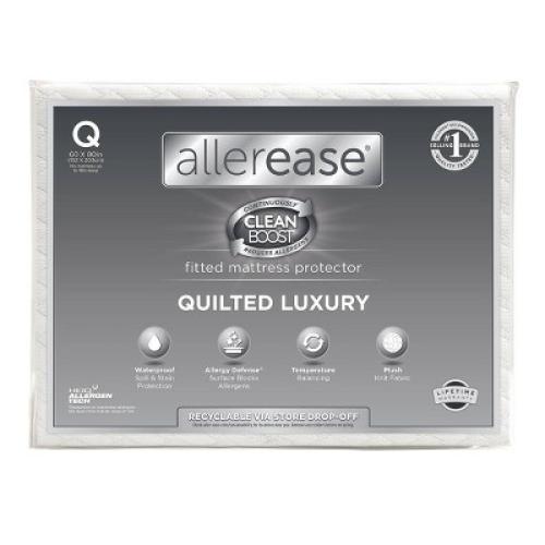 Allerease Twin Perfect Protection Quilted Luxury Waterproof Machine Washable Fitted Mattress Protector: Hypoallergenic, STANDARD 100 by OEKO-TEX