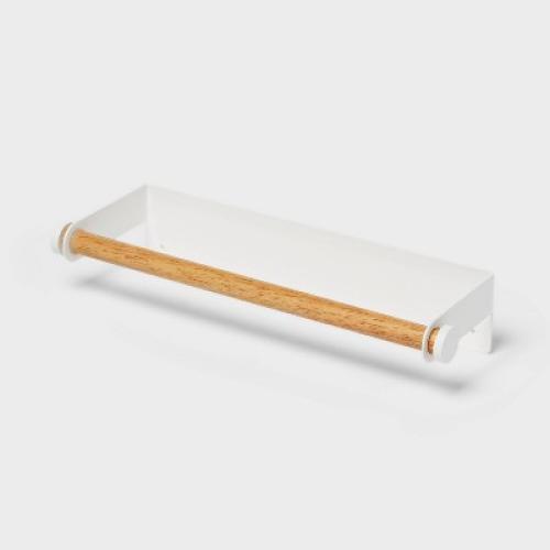 Paper Towel Holder White - Brightroom Metal Kitchen Holder, Napkin  Sponge Organizer, Width