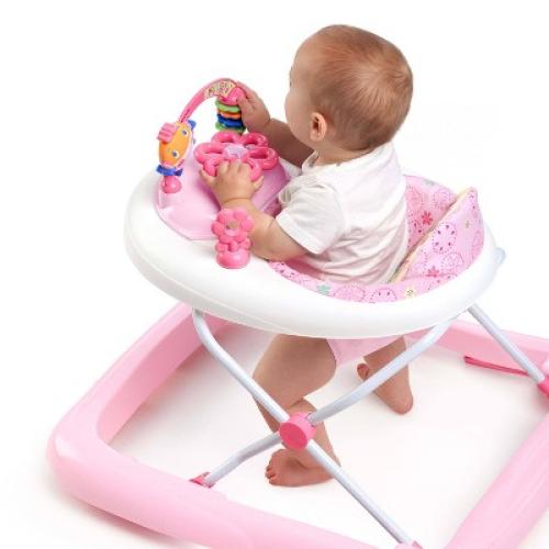 Bright Starts Pretty in Pink Walk-A-Bout Baby Walker - JuneBerry Delight