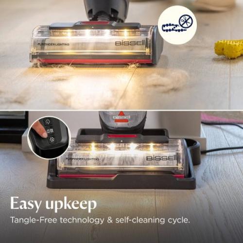 ‼️has mild stains and dust ‼️BISSELL CrossWave EdgeFind Pet Hair Pick-Up Floor Cleaner 4223 25' 10.5 Cleaning Path Red