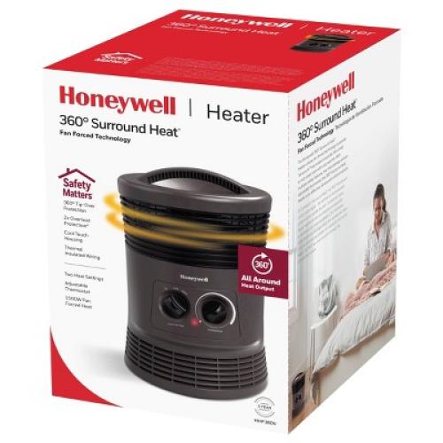 Honeywell HHF360B 1500W 360˚ Surround Indoor Heater Black