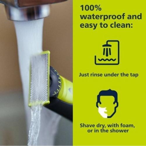 Philips Norelco OneBlade 360 Face & Body Rechargeable Men's Electric Shaver and Trimmer - QP2834/70