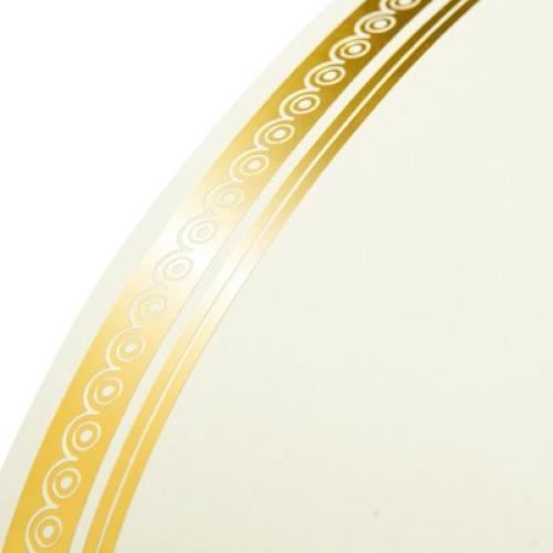 Juvale 50 Sheets Gold Foil Award Certificate Paper 8.5 x 11 for Printing - Blank Cardstock for Graduation Diploma (Ivory)