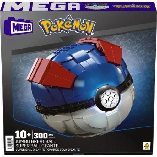 MEGA Pokemon Jumbo Great Ball Building Kit with Lights - 299pcs