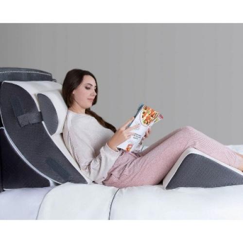 Kӧlbs Bed Wedge Pillow Chic Jacquard Cover Wedge Pillow for Sleeping and Acid Reflux, Heartburn (4 Piece Wedge Set)