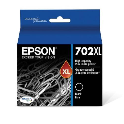 Epson 702XL Single Ink Cartridge - Black (T702XL120-CP)