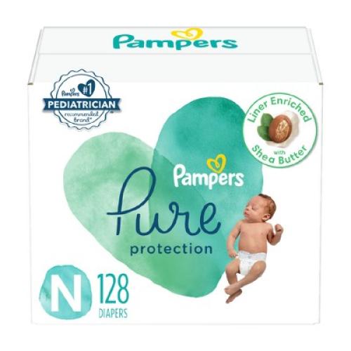 Pampers Pure Protection Diapers Enormous Pack - Newborn - 128ct