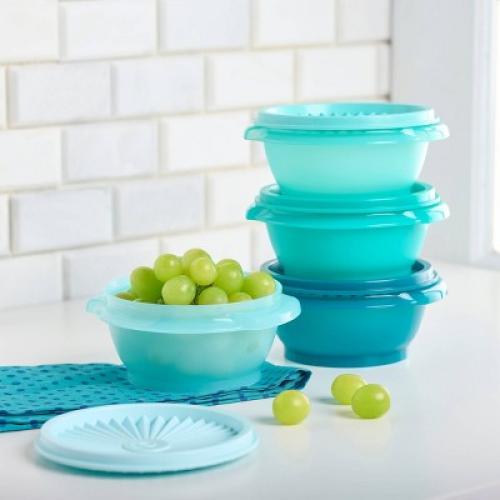Tupperware 30pc (set of 15) Heritage Food Storage Container Set Teal Green: Stackable, Dishwasher-Safe!!