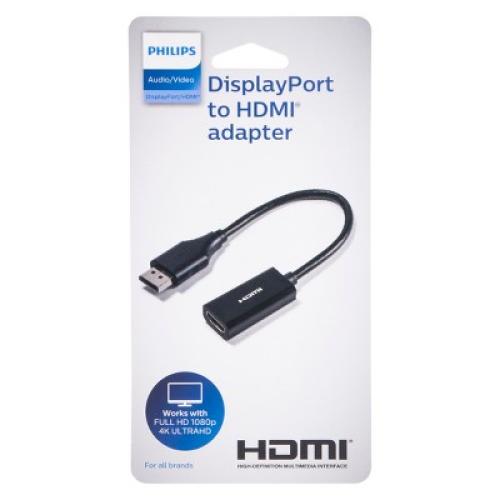 Philips Display Port to HDMI Adapter - Black