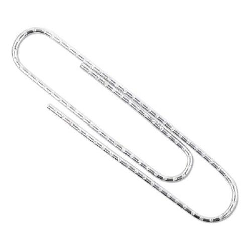 ACCO Premium Paper Clips Nonskid Jumbo Silver 100/Box 10 Boxes/Pack 72510