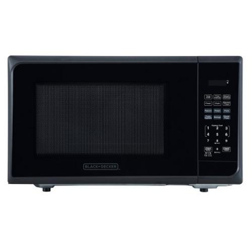 BLACK DECKER 1.1 cu ft 1000W Microwave Oven - Stainless Steel Black