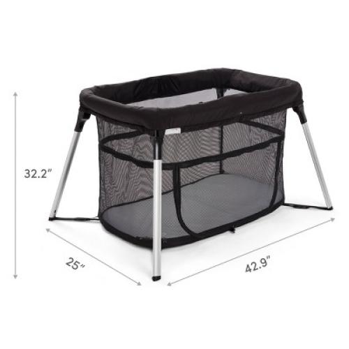 Munchkin Ultra-Lite 3-in-1 Playard, Crib and Bassinet - Black MAY HAVE MISSING PIECES