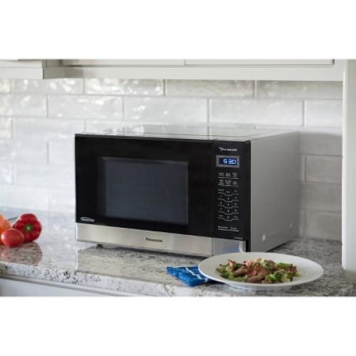 Panasonic 1.2 Inverter Microwave - Stainless Steel NN-SN67HS: Countertop, 1200W, 12 Programs, Digital Display