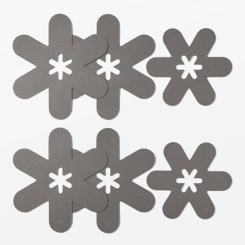 Stainless Steel Cookware Set with Pan Protectors Silver - Figmint™ HAS MISSING ACCESSORIES/PIECES