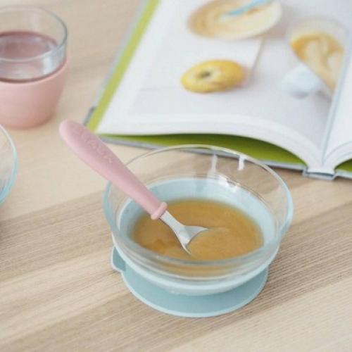 Beaba Glass Meal Dinnerware Set - Eucalyptus
