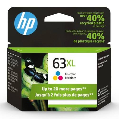 HP 63XL Single Ink Cartridge - Tri-color (F6U63AN_140)