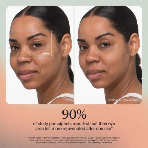 Color White Therabody TheraFace Depuffing Cold & Heat Facial Treatment Wand - White