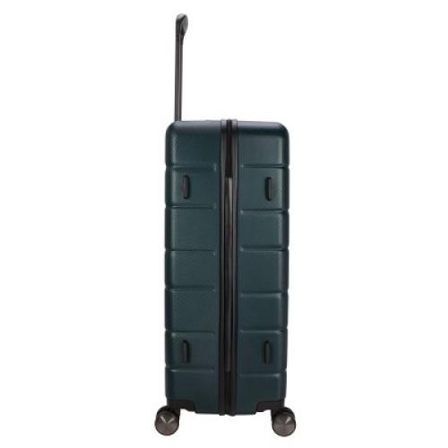 Skyline Hardside Large Checked Spinner Suitcase - Sea Moss: 8 Wheels, Telescoping Handle