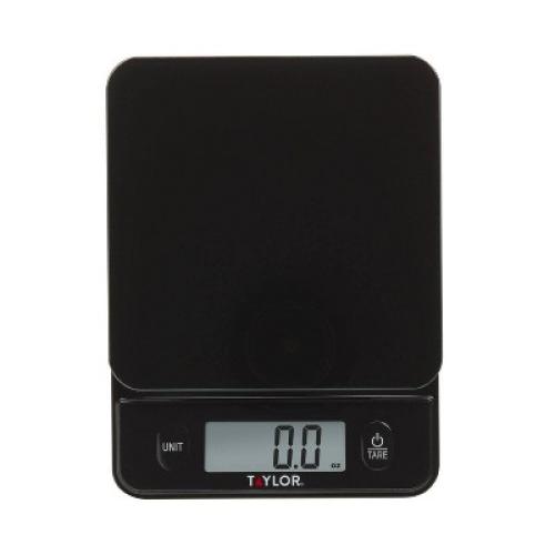 Taylor Digital 11lb Glass Top Food Scale Black