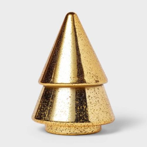 Figural Glass Tree Holiday Hearth Candle 12oz - Threshold™ (Set of 2)