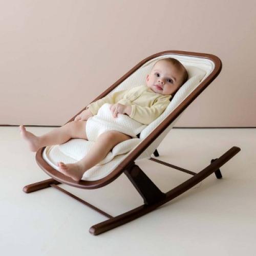 Snuggle Me Baby Bouncer and Rocker - Walnut Brown
