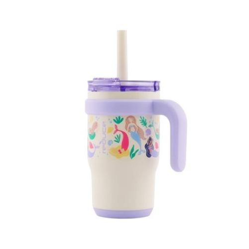 Reduce 14oz Coldee Vacuum insulated Stainless Steel Straw Tumbler Mermaids