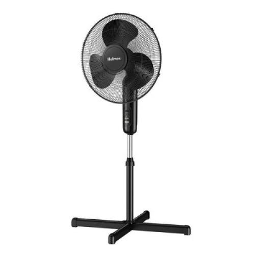 Holmes 16 Oscillating 3 Speed Manual Stand Fan Black