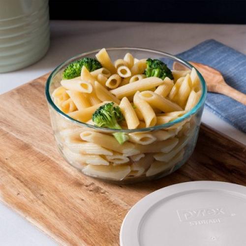Pyrex® Simply Store® 6-pc 4-cup Round Glass Storage Set with Assorted Color Lids: Small Glass Containers, Dishwasher-Safe MISSING PIECES/ACCESSORIES